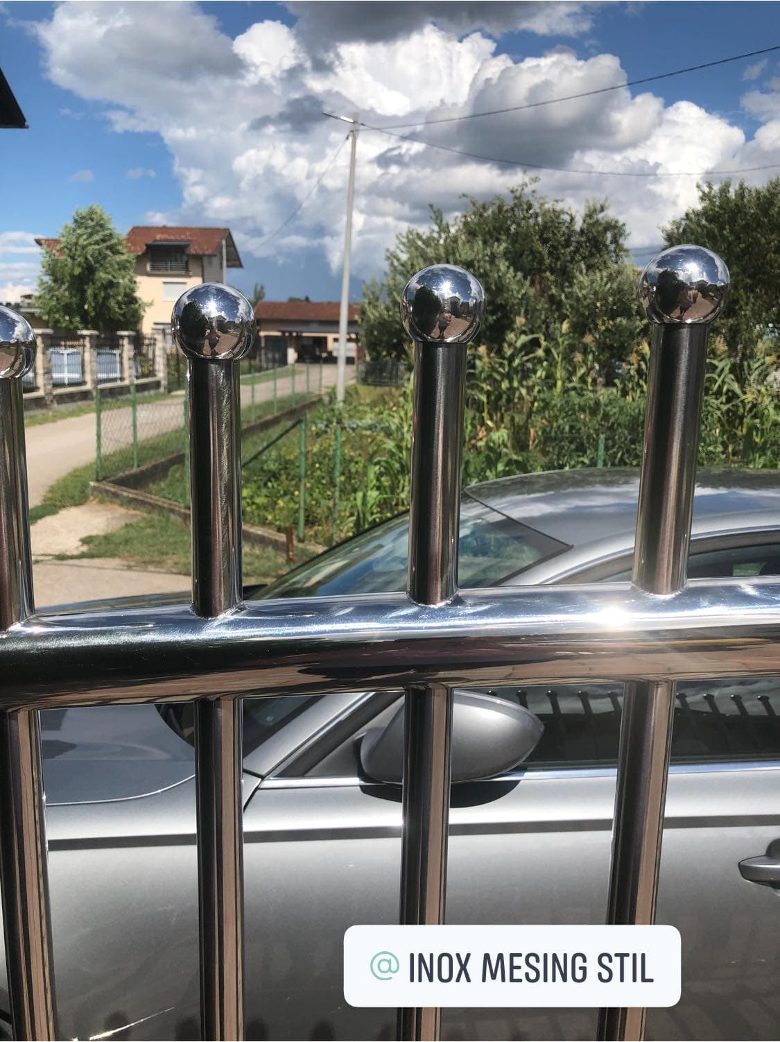 Inox kugla dekorativna